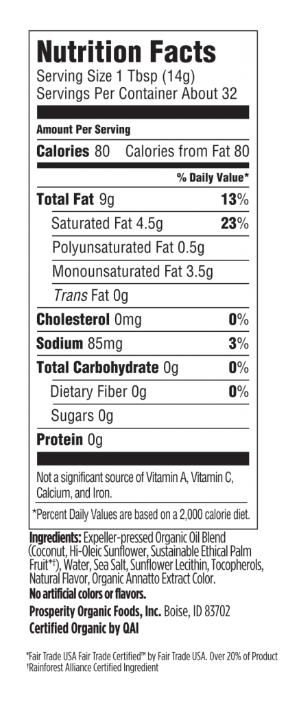 Butter Sticks Nutrition Facts